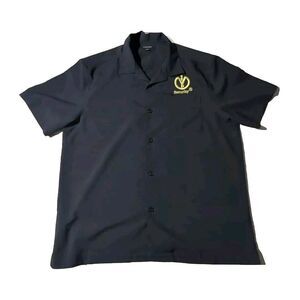 VIP Security Guard Short Sleeve Button Up Black Shirt XL Halloween